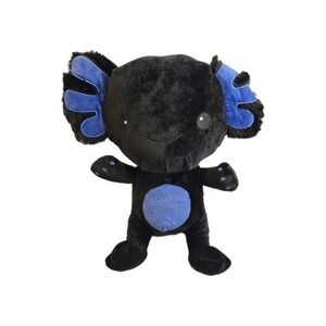 GUC Axolotl, Fiesta Black and Blue, Plush 13" Axie, Soft Stuffed Animal Plushie